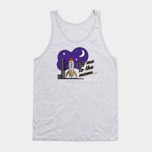 Fly me to the moon Tank Top